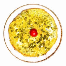 Ձվածեղ կանաչ ոլոռով